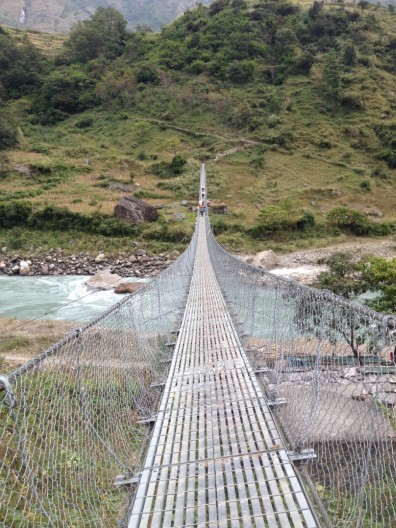 Bridge over the Buri Gandaki river